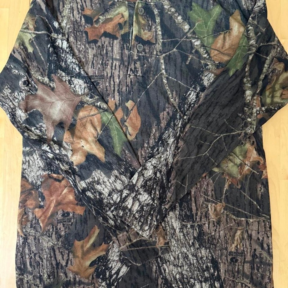Cabela's Mossy Oak Break-Up Henley Thermal Shirt - Large F24